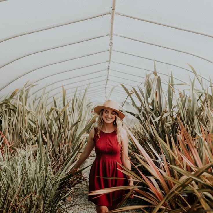 Kaveri Mehta, Lead Design Curator at FalconMatrixHub, reviewing corporate floral arrangements